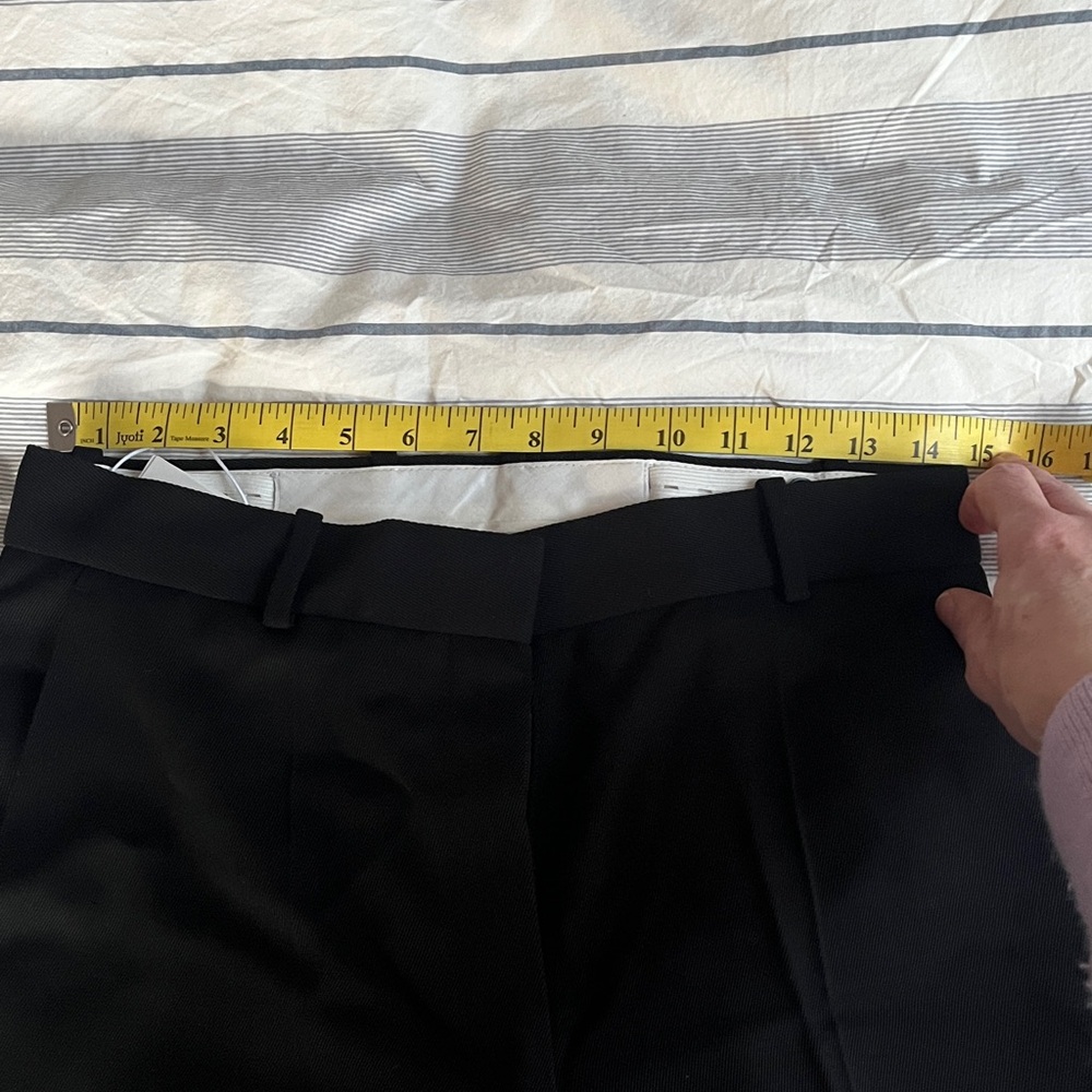 Women's Black Tailored Flare Pants - Picture 5 of 7